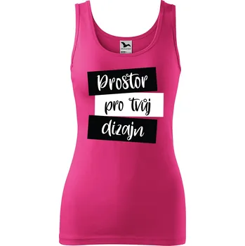 Dámské oblečení Dámské tílko s vlastním potiskem Barva: Purpurová, Velikost: S