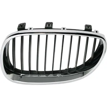 Nárazník L díl mřížky, chrom/černá