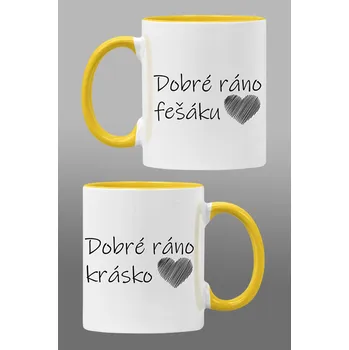 Hrnky pro zamilované Dobré ráno Barva: Žlutá