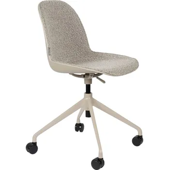 Šedo hnědá látková konferenční židle ZUIVER ALBERT KUIP