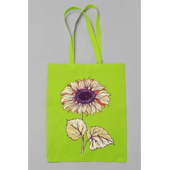 Bavlněná taška Slunečnice Barva: Limetková