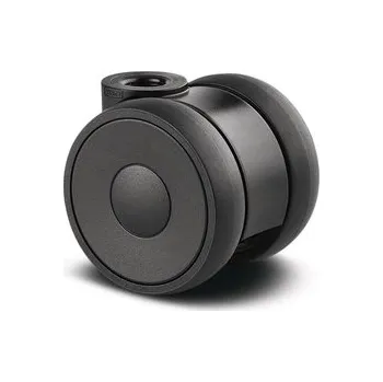 Pojezdové kolečko Linea TENTE Kolečko designové 50mm, otočné, otvor pro čep, 5920UAI050L51-10 RAL 9011