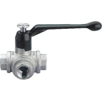 Vodovodní kohout Kulový kohout trojcestný vrtání T 6/4" DN 40 Triflux