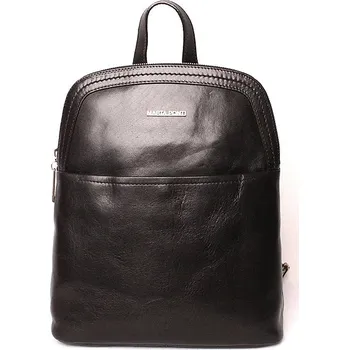 Kabelka Dámská luxusní střední batoh/crossbody Marta Ponti, obsah cca. 5l černý | KabelkyproVas.cz