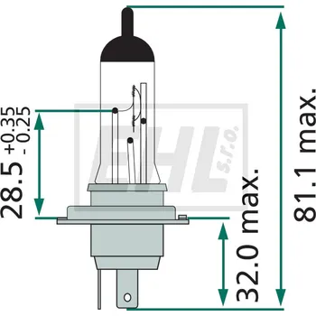 Auto-moto Halogenové světlo H4 44713342MDC1