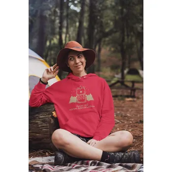 Dámská mikina Dámská mikina Řekni ano novým dobrodružstvím Barva: Červená, Velikost: L