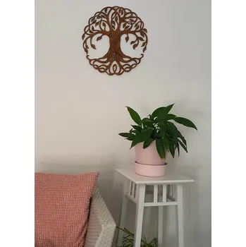 Strom života dřevěný - Černý motiv