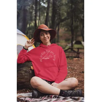 Dámská mikina Dámská mikina Mé srdce bije pro hory Barva: Červená, Velikost: L