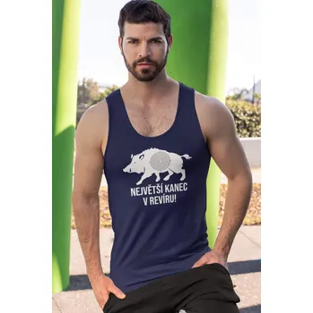 Pánské tílko Pánské tílko Největší kanec Barva: Kráľovská modrá, Velikost: M