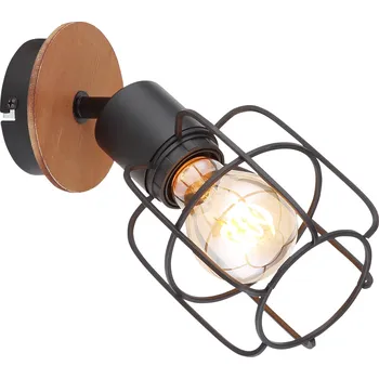 Nástěnné svítidlo Globo 54037-1 | WILLA nástěnné svítidlo | 1x E27 | černá | Š: 11 cm |