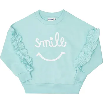 Chlapecká mikina Dívčí mikina - Winkiki WKG 92562, mentolová Barva: Tyrkysová, Velikost: 110