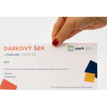 Dárková krabička Dárkový šek 1000Kč - papírová podoba