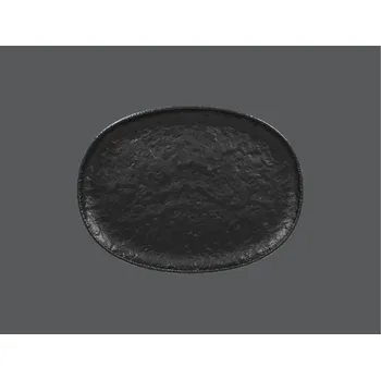 Talíř Roks talíř oválný 32 x 23,5 cm - černá