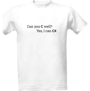 Pánské oblečení Tričko s potiskem Can you C (see) sharp? pánské