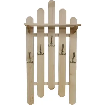 Věšák Via-nábytek Dřevěný věšák W1 Povrchová úprava: Moření odstín ořech