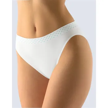 Kalhotky Gina Výhodné balení 5 kusů - Klasické kalhotky bambus 00033P Barva/Velikost: bílá, peprmint / S/M