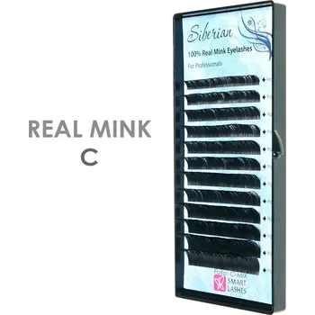 Umělé řasy REAL MINK - C