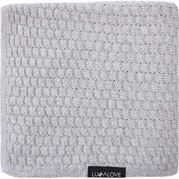 Dětská deka Lullalove Lehká dečka z vlny Merino Motýlek - Premium Šedá