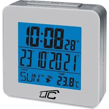 Hodiny HODINY S TEPLOMĚREM LTC-04 STŘÍBRNÉ | RÁDIEM ŘÍZENÝ ČAS | BUDÍK
