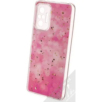 Pouzdro na mobilní telefon 1Mcz Gold Glam Růžové odlesky Skinny TPU ochranný kryt pro Xiaomi Redmi Note 10 Pro, Redmi Note 10 Pro Max růžová (pink)