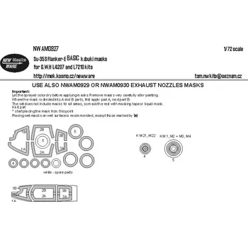 Plastikový model New Ware 1/72 Mask Su-35S Flanker-E BASIC (GWH)