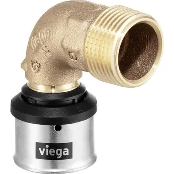 Fitinka Viega Smartpress oblouk 90° přechod 16x1/2" vně.záv m.6714