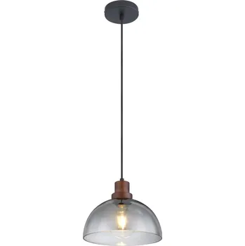 Globo 15562H | SALSA závěsné svítidlo | 1x E27 | černá | Š: 25 cm |