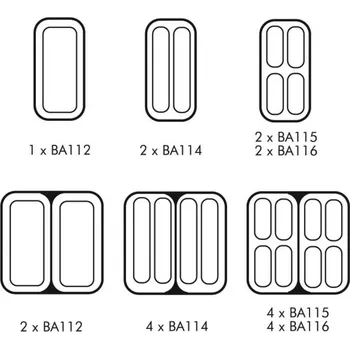 Odpadkový koš Lincat Limited KOŠ NA TĚSTOVINY 1/4 R/H PRO PB33 a PB66