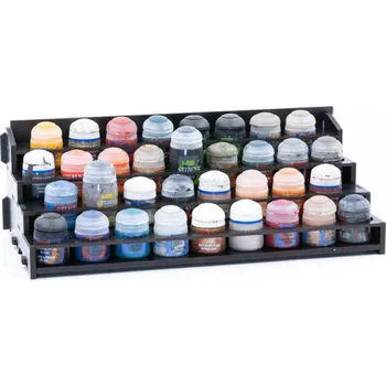 Příslušenství k deskovým hrám Kraken Wargames Black Paint Rack: Farbregal Top (Citadel)
