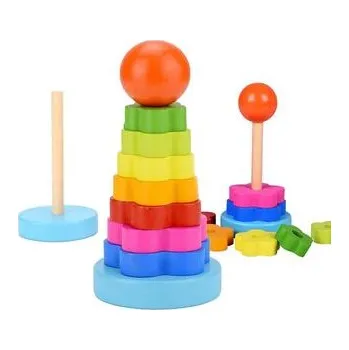 Dřevěná hračka Dřevěné nasazovací kroužky