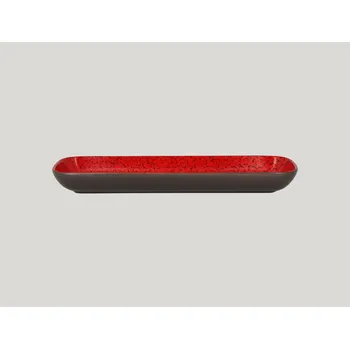 Ruby miska obdélníková 33 x 11 cm - červená