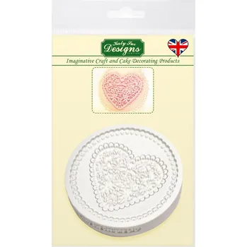 Formička Katy Sue Designs Silikonová forma srdce krajkové