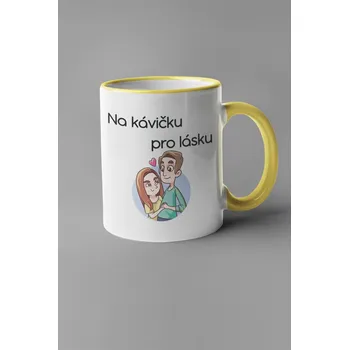 Hrnek Na kávičku pro lásku Barva: Žlutá