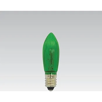 Vánoční dekorace Žárovka 20V 3W E10 C13 vánoční zelená