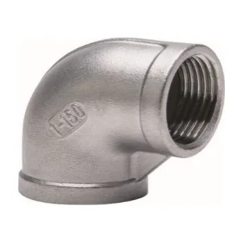 Instalatérský materiál GEBO Nerezové koleno FF 90° Velikost: 4"