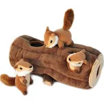 ZippyPaws Burrow veverky v kmeni hnědé