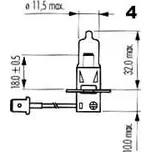 Narva H3 12V 55W 48633 Range Power Blue+50%