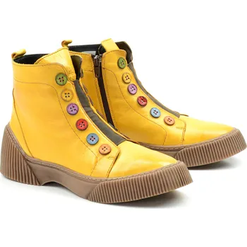 Dámská zimní obuv Karyoka Dámské kotníkové Karyoka-3100-493 žlutá Velikost: 41