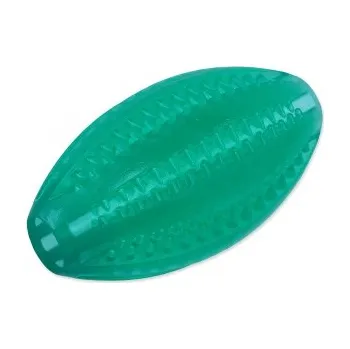 Hračka pro psa Míček DOG FANTASY DENTAL MINT rugby zelený 9cm