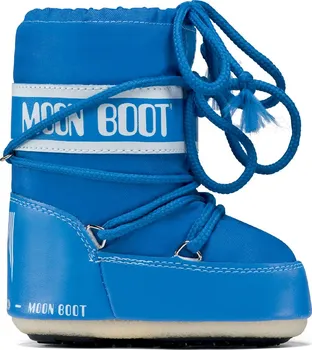 Chlapecké sněhule Moon Boot Nylon Mini modré 19-22