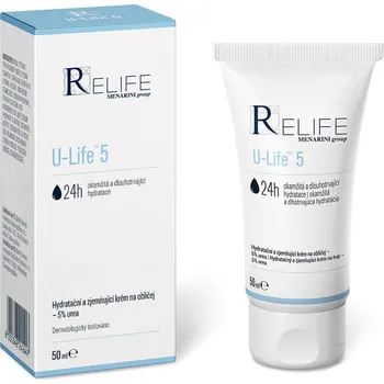 Pleťový krém Relife U-Life 5 % Urea krém na obličej 50 ml