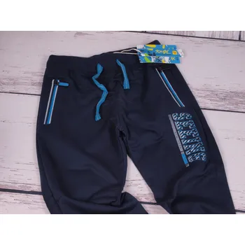 Tepláky Kugo s nápisem tm. modré velikost oblečení - děti: 122