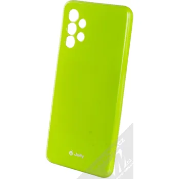 Pouzdro na mobilní telefon 1Mcz Jelly TPU ochranný kryt pro Samsung Galaxy A32 limetkově zelená (lime green)