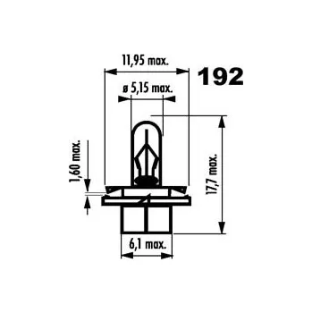 Narva BX8.4D 12V 1.3W 17047