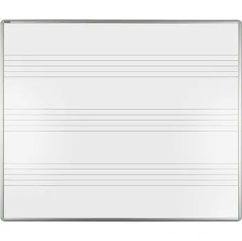 Kancelářský nábytek Magnetická tabule s odkládací poličkou MANAŽER L 120 x 90 cm (potisk) - linky 100 mm (101200901102)