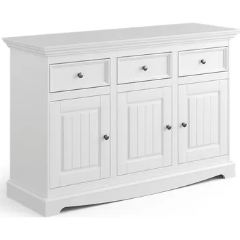 Komoda Kombinovaná masivní komoda Belluno Elegante 1 - bílá