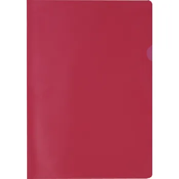 Zakládací obal A4 barevný - tvar L / červená / 100 ks