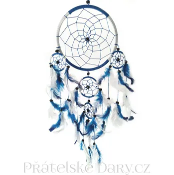 Lapač snů Lapač zlých Snů Modrá Bílá 50 cm