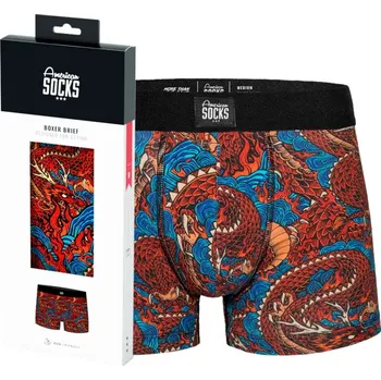 Boxerky boxerky pánské AMERICAN SOCKS - Shenron - L
