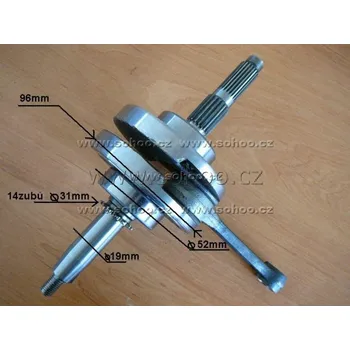 Motor pro motocykl Sohoo Kliková hřídel pitbike dirtbike ATV - klika T6